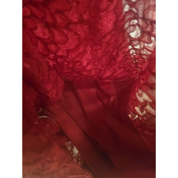 Lauren Ralph Lauren Evening Red Lace Gown 4P Petite – Wedding Guest, Holiday... - Picture 13 of 13